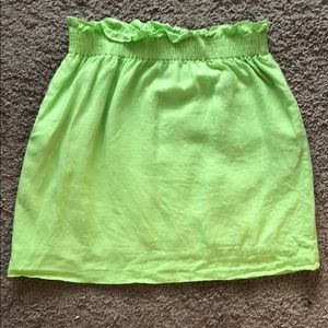 J Crew Factory Linen Mini Skirt